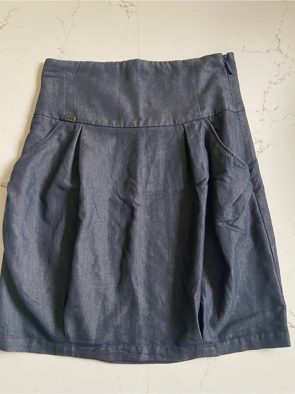 Miss Sixty Vintage Y2K Dark Blue A-Line Skirt